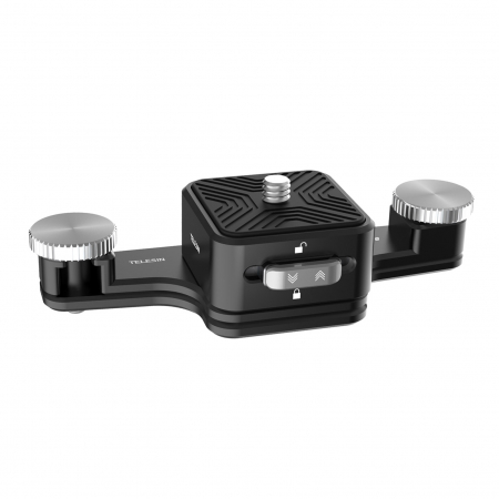 Video / Camere si accesorii - TELESIN Placă cu eliberare rapidă, din aliaj de aluminiu pentru montare pe breteaua rucsacului pentru trepied, DSLR, Camera de acțiune - TE-ZJZ-006