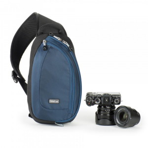 Genti, Rucsacuri, Troller foto - ThinkTankPhoto TurnStyle 5 V2.0 (Blue Indigo) - rucsac foto cu o singura bretea