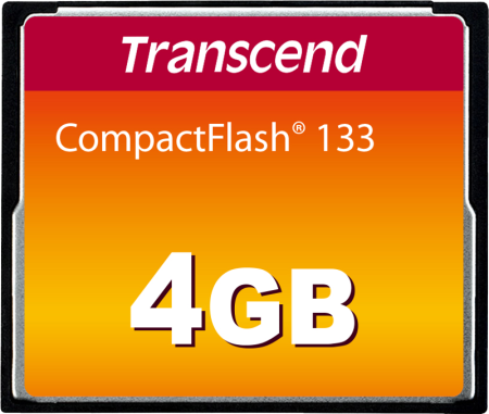 Transcend CF 133X MLC R50/W20 4GB  - Card de memorie CF - Compact Flash [34]