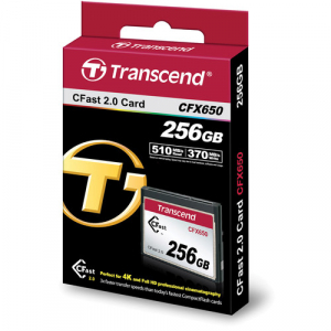 Transcend CFast 2.0 CFX650 256GB, citire 510MB/s, scriere 370MB/s [1]