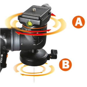 Vanguard GH-300T-  cap trepied foto , tip pistol grip [2]