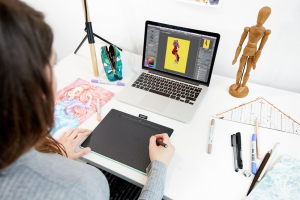 Wacom - Intuos M Bluetooth Tableta Grafica, Pistacio [2]