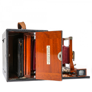 Aparat foto vintage Wizard Special – Manhattan Optical Co. (cca. 1900), lemn & alamă, rar de colecție [6]