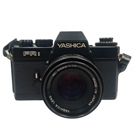 Aparate foto SLR (pe film) (SH) - Yashica FR I + Yashica ML 50mm f/1.7 – Cameră SLR pe film 35mm cu obiectiv luminos și expunere automată