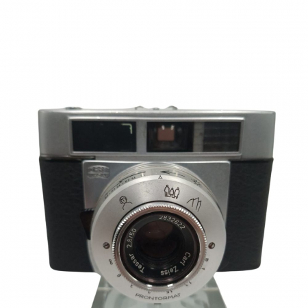 Aparate foto SLR (pe film) (SH) - Zeiss Ikon Symbolica cu Tessar 50mm f/2.8 – Cameră analog 35mm cu expunere automată și design german clasic