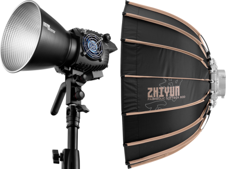 Studio/Lumini si accesorii - Zhiyun LED Molus B100 Cob Light incl. Softbox Parabolic 60cm (Bowens Mount)