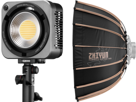 Studio/Lumini si accesorii - Zhiyun LED Molus G200 COB Light incl. Softbox Parabolic 60cm (Bowens Mount)