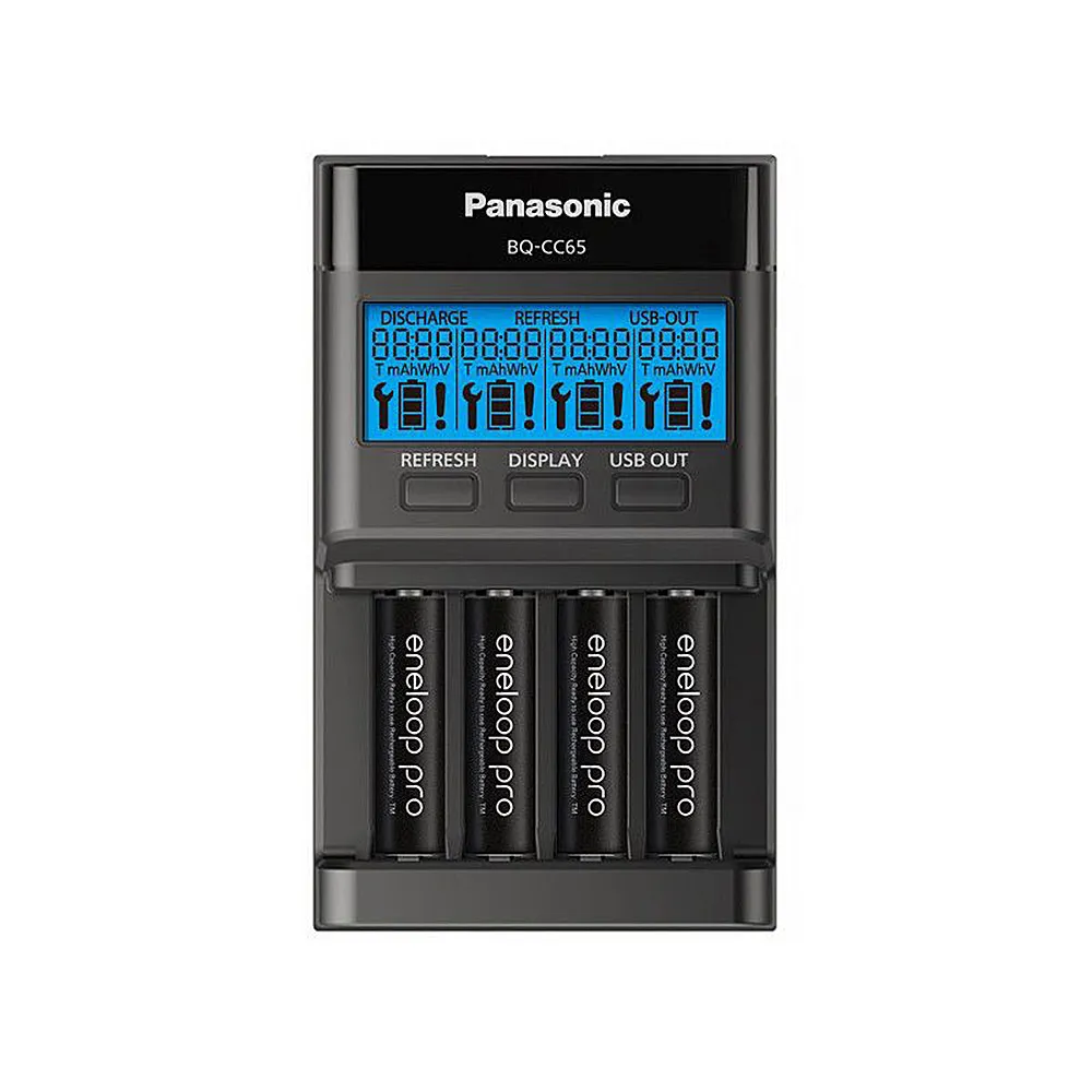 Panasonic Eneloop Pro LCD BQ-CC65E Incarcator Professional AA/AAA (cu detectare acum. defecti) [0]