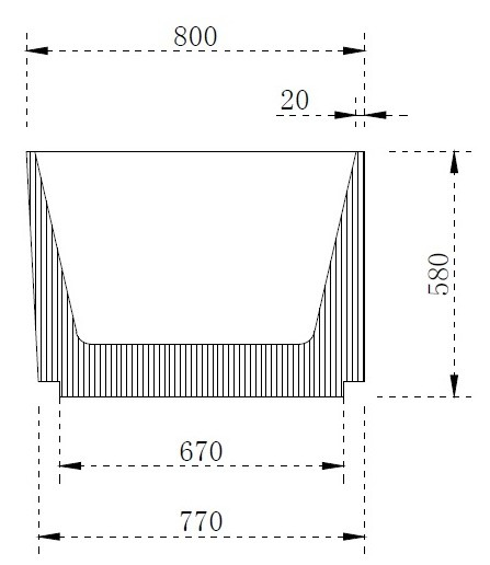 Cada freestanding lipita la perete 170x80 Pollux [7]