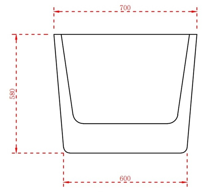 Cada freestanding ovala 170x70 Slim [8]