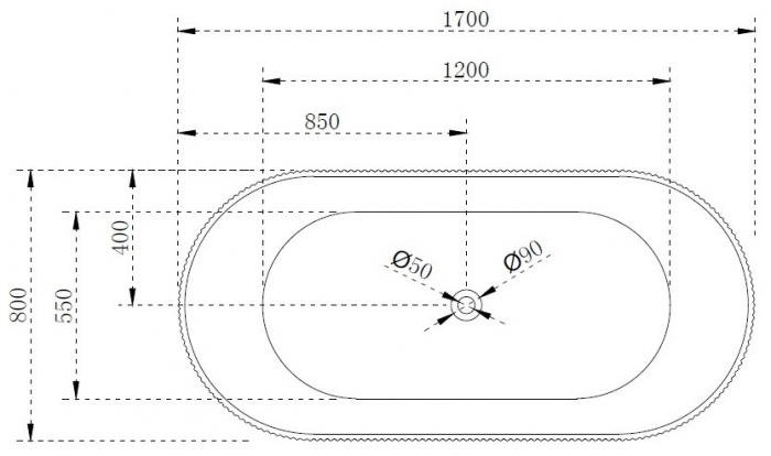 Cada freestanding ovala 170x80 Vega [5]