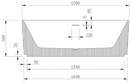 Cada freestanding lipita la perete 170x80 Pollux [5]
