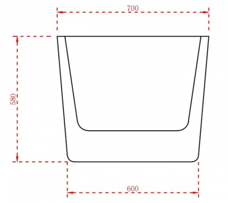 Cada freestanding ovala 170x70 Slim [7]