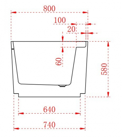 Cada freestanding ovala 170x80 Antares [7]