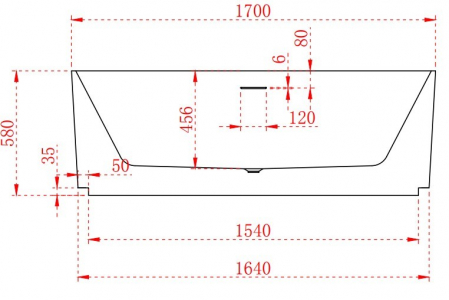 Cada freestanding ovala 170x80 Antares [8]