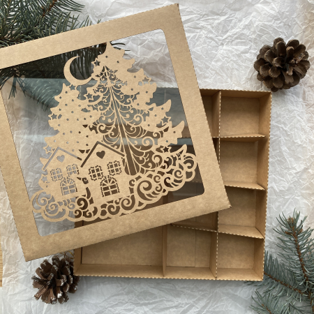 Cutie carton cu design de iarnă [1]