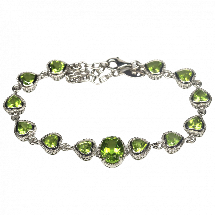 Bratara argint peridot [2]