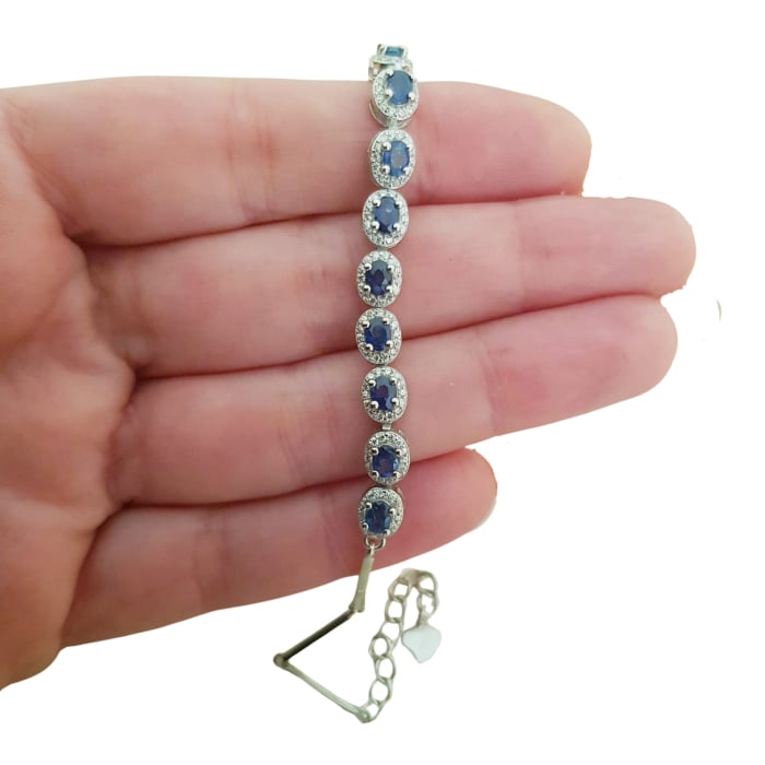 Bratara argint safir [4]