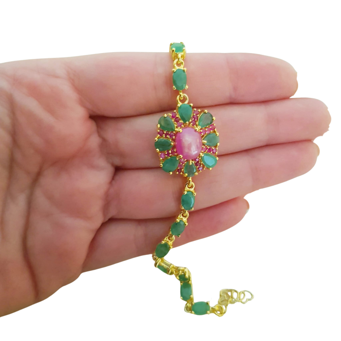 Bratara argint smarald [4]