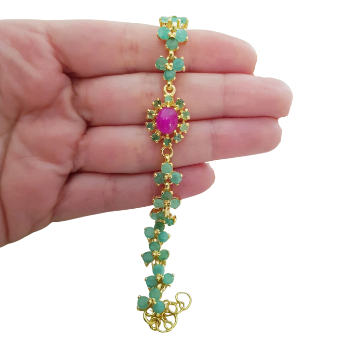 Bratara argint smarald [4]