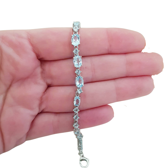 Bratara argint topaz [4]