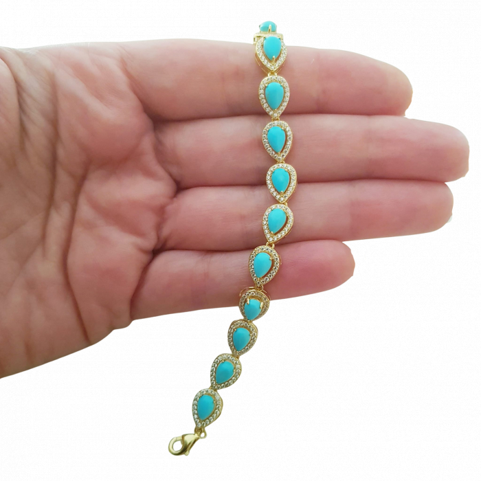 Bratara argint turquoise [4]