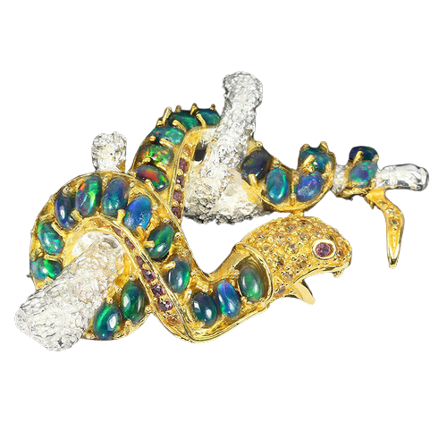 Brosa argint opal [1]