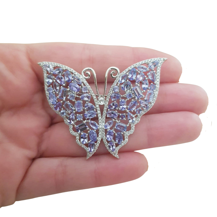 Brosa argint tanzanit [3]