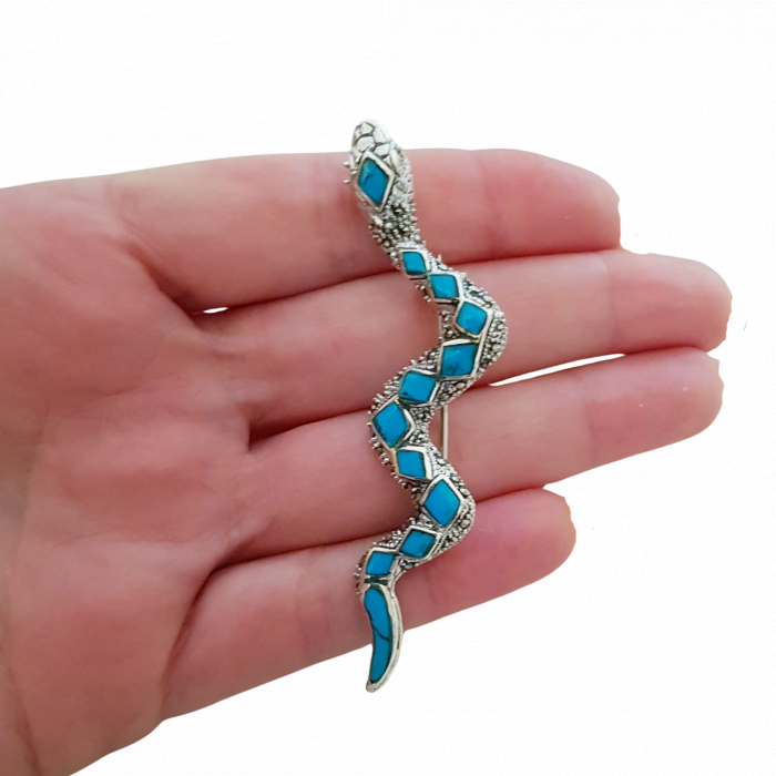 Brosa argint turquoise [2]