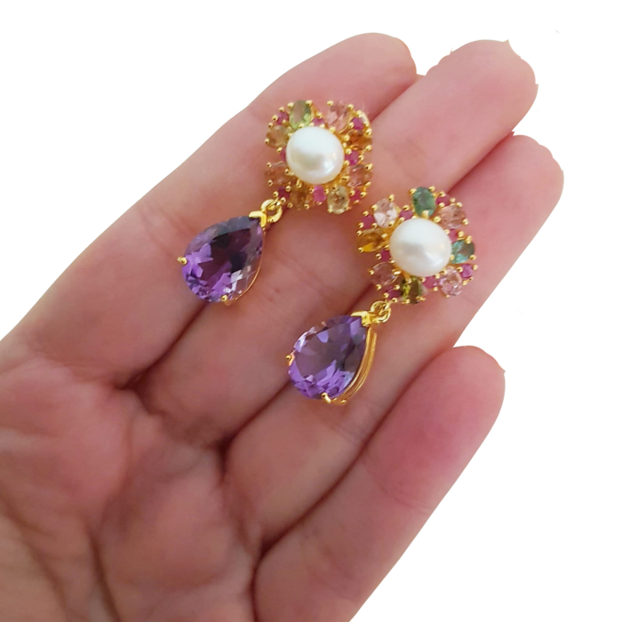 Cercei argint ametist [3]