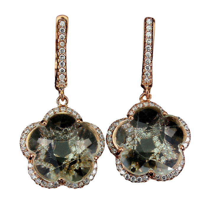 Cercei argint ametist verde [1]