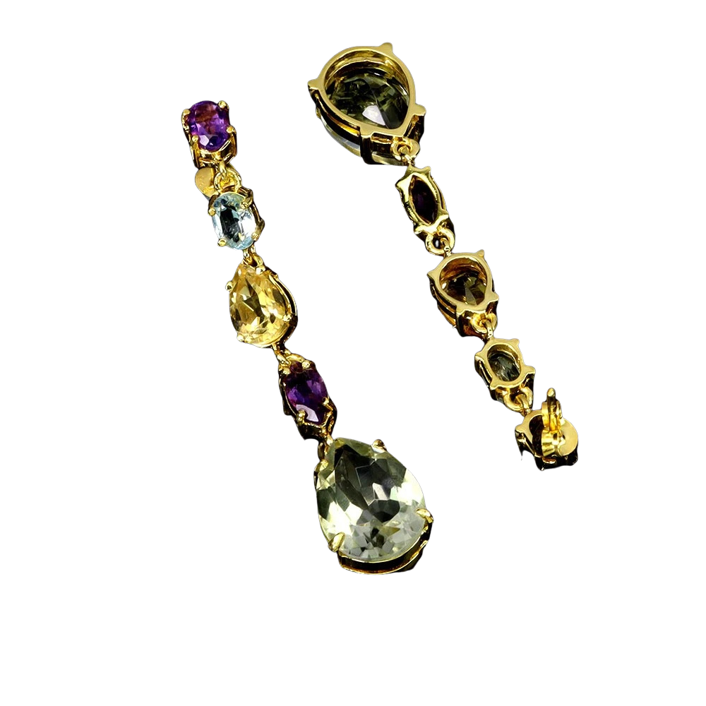 Cercei argint safir [2]