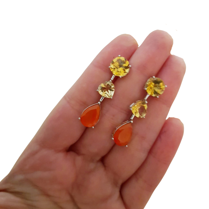 Cercei argint carneol [3]