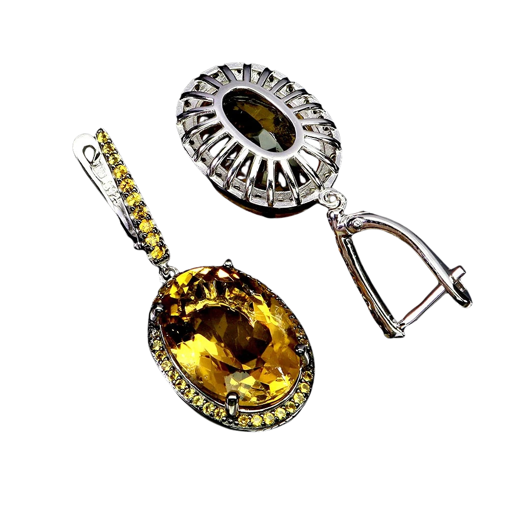 Cercei argint citrin [2]