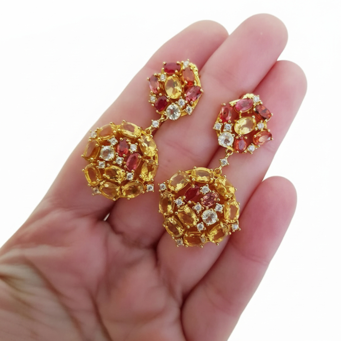 Cercei argint citrin [3]