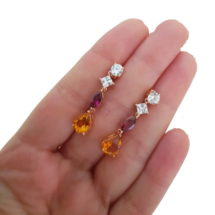 Cercei argint citrin [3]