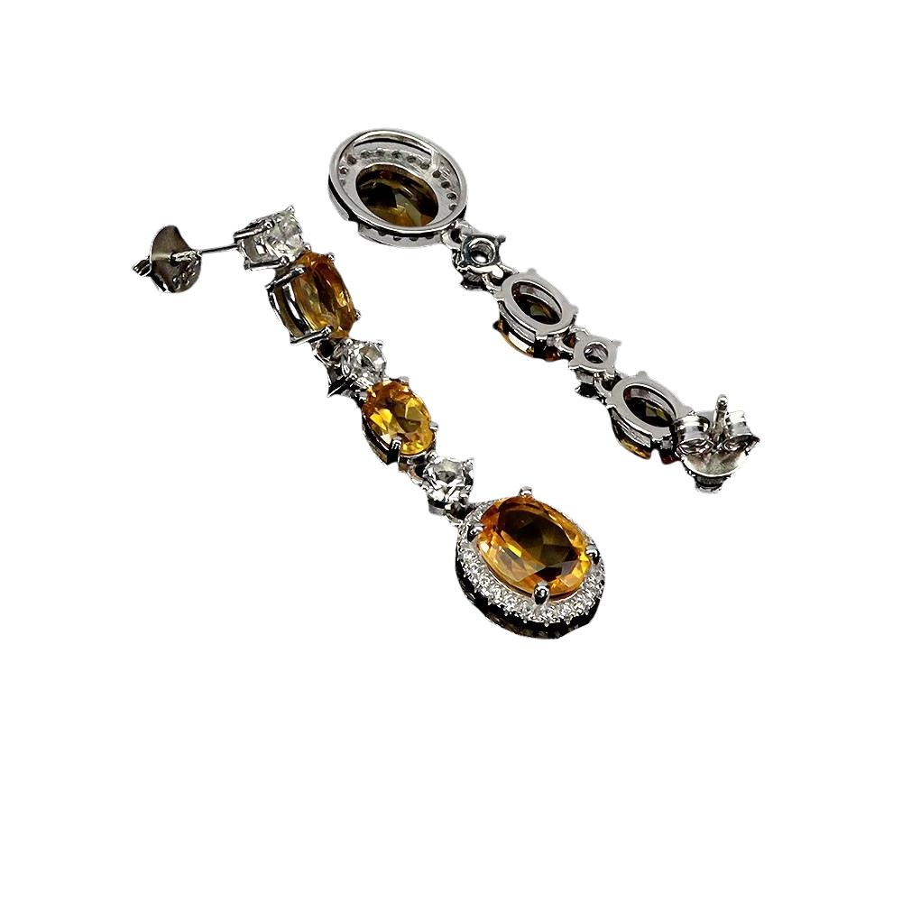 Cercei argint citrin [2]