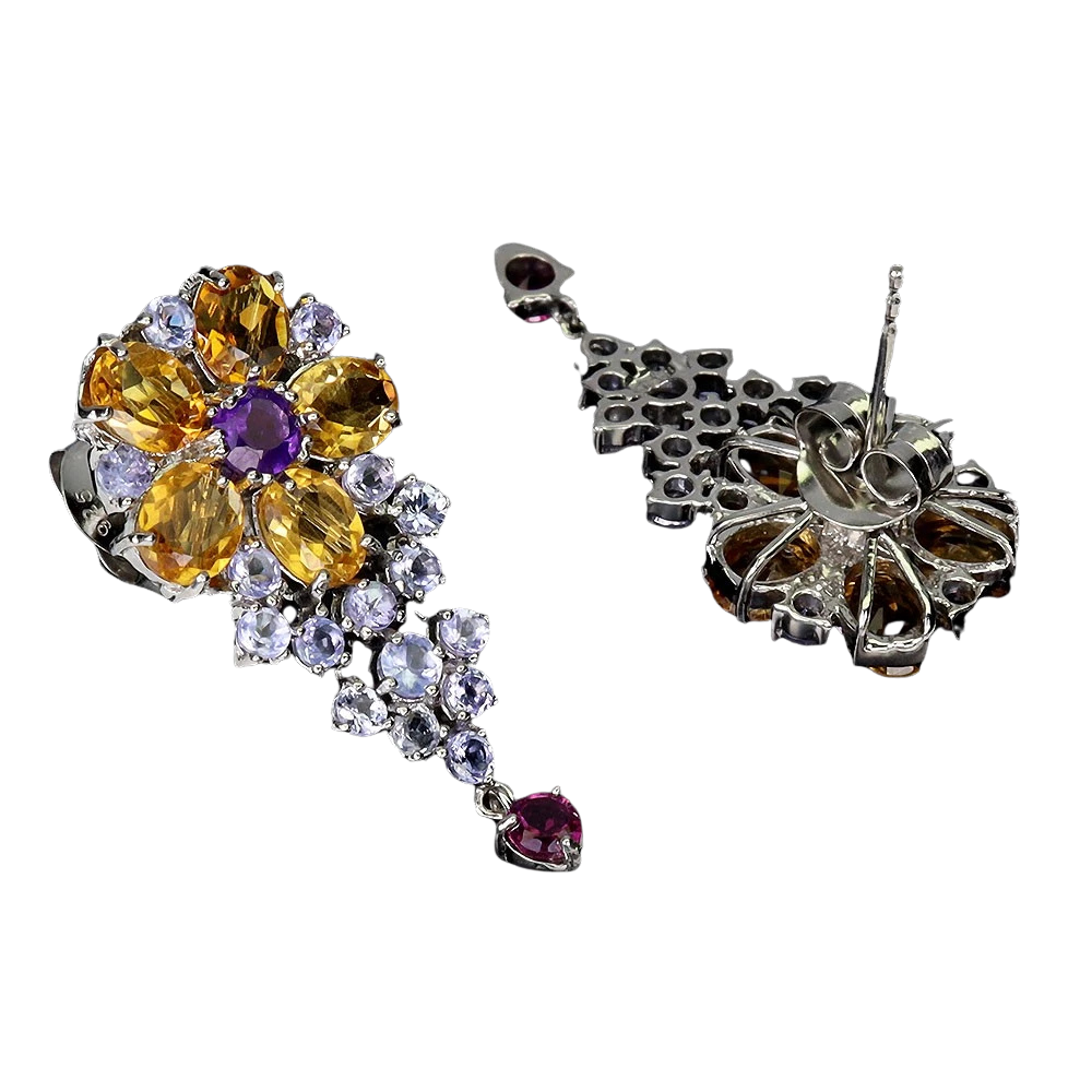 Cercei argint citrin [2]