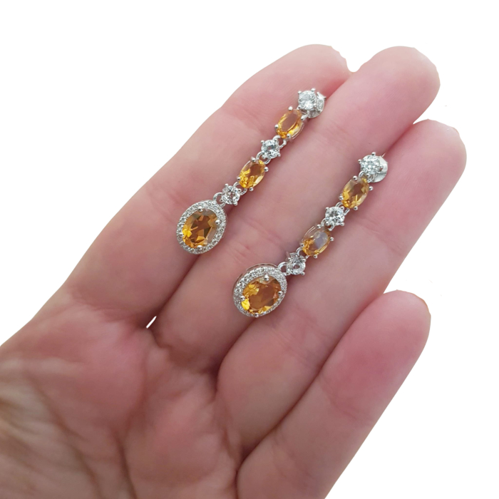 Cercei argint citrin [3]