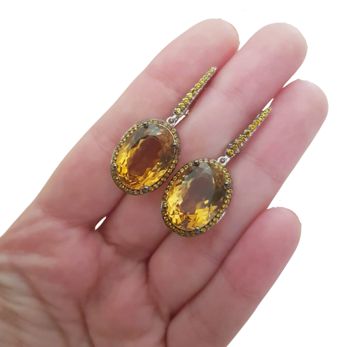Cercei argint citrin [3]