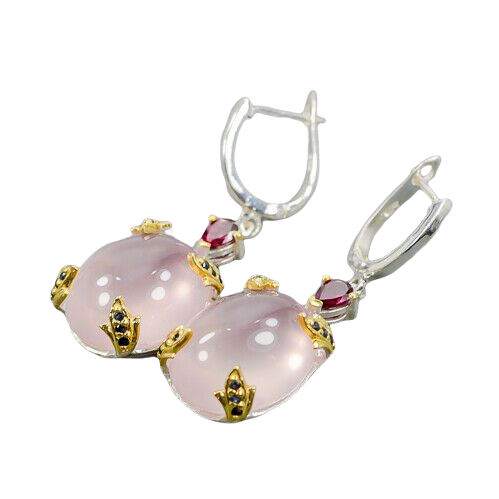 Cercei cuart roz [2]