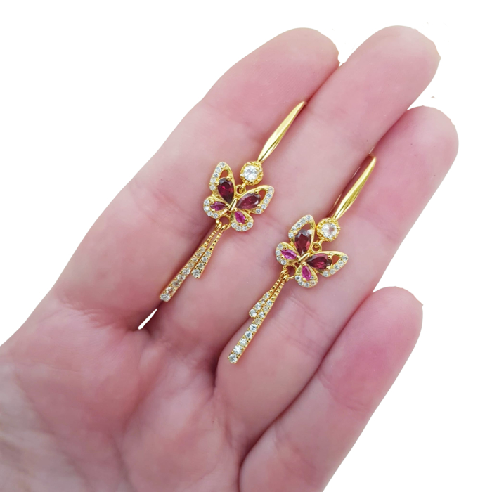 Cercei argint granat [4]