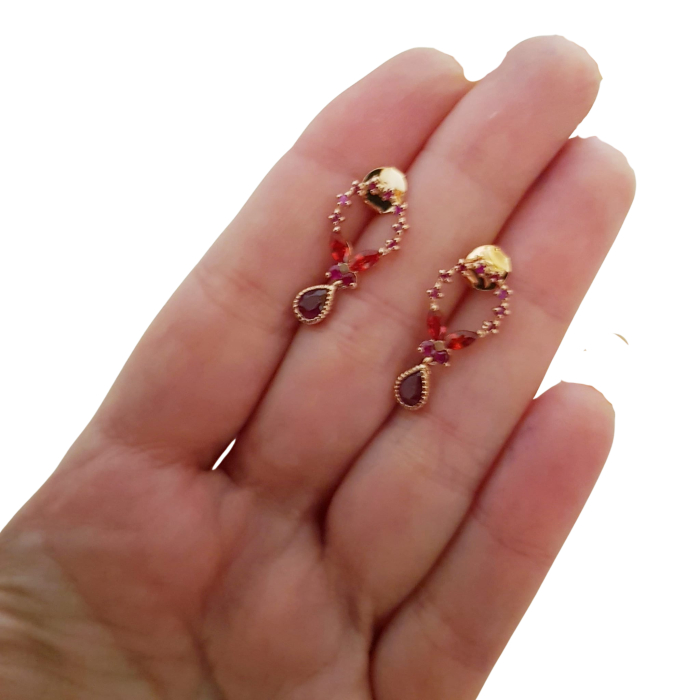 Cercei argint granat [4]