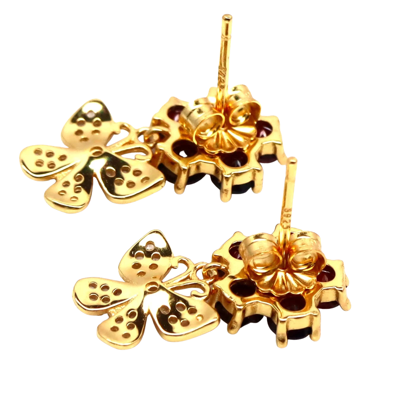 Cercei argint granat [2]