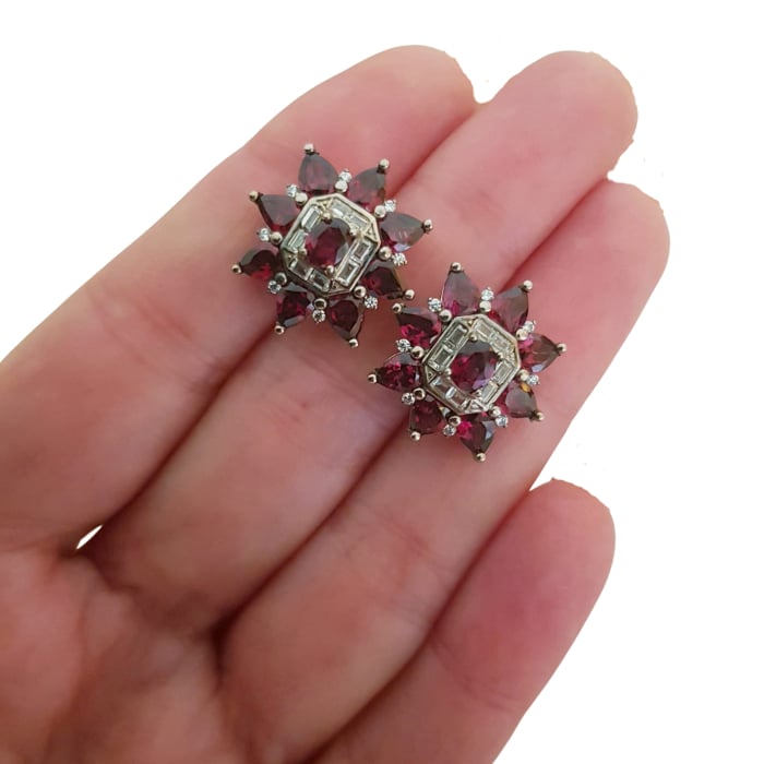 Cercei argint granat [3]