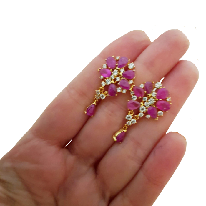 Cercei argint granat [3]