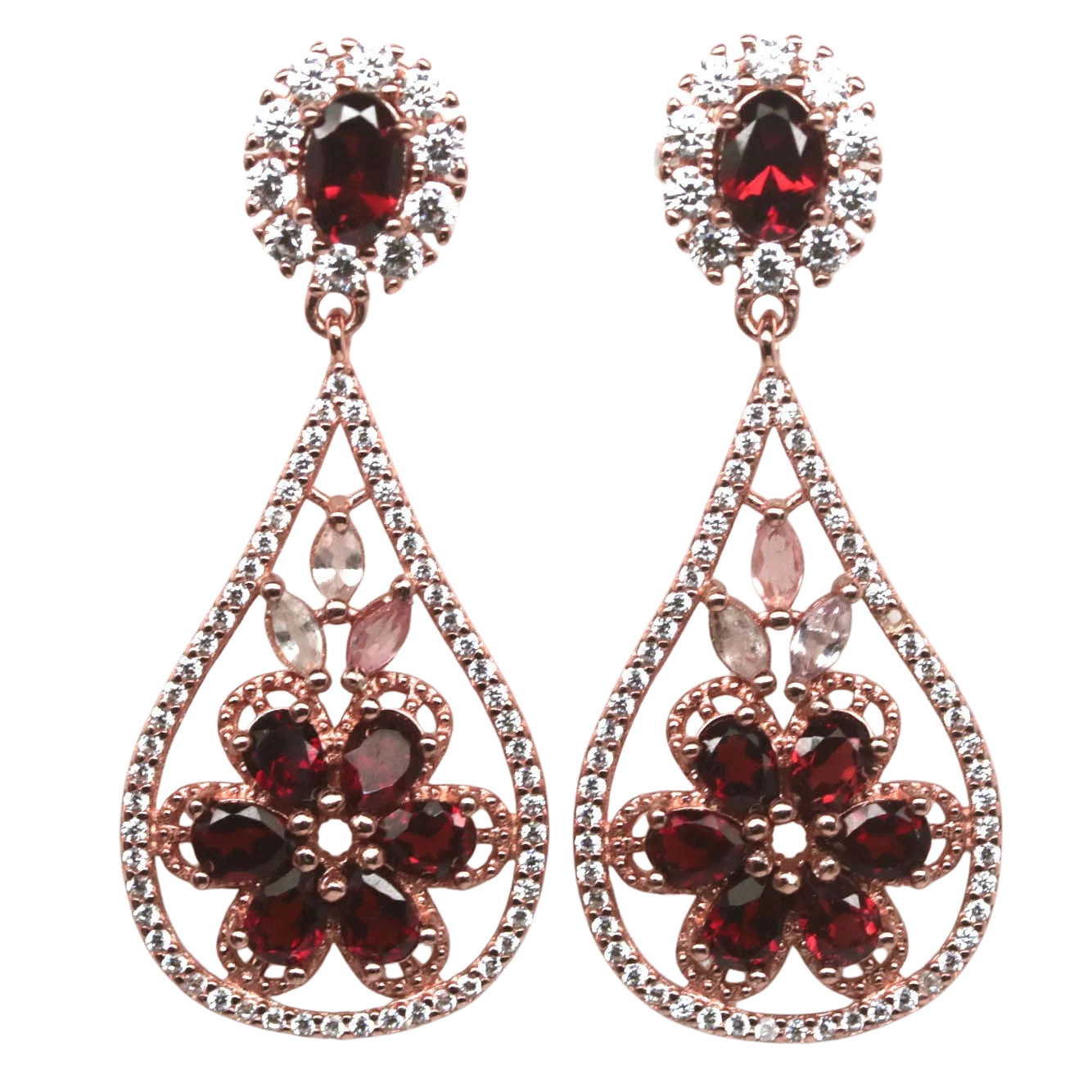 Cercei argint granat [1]