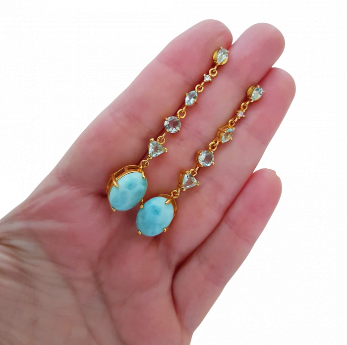 Cercei argint larimar [2]