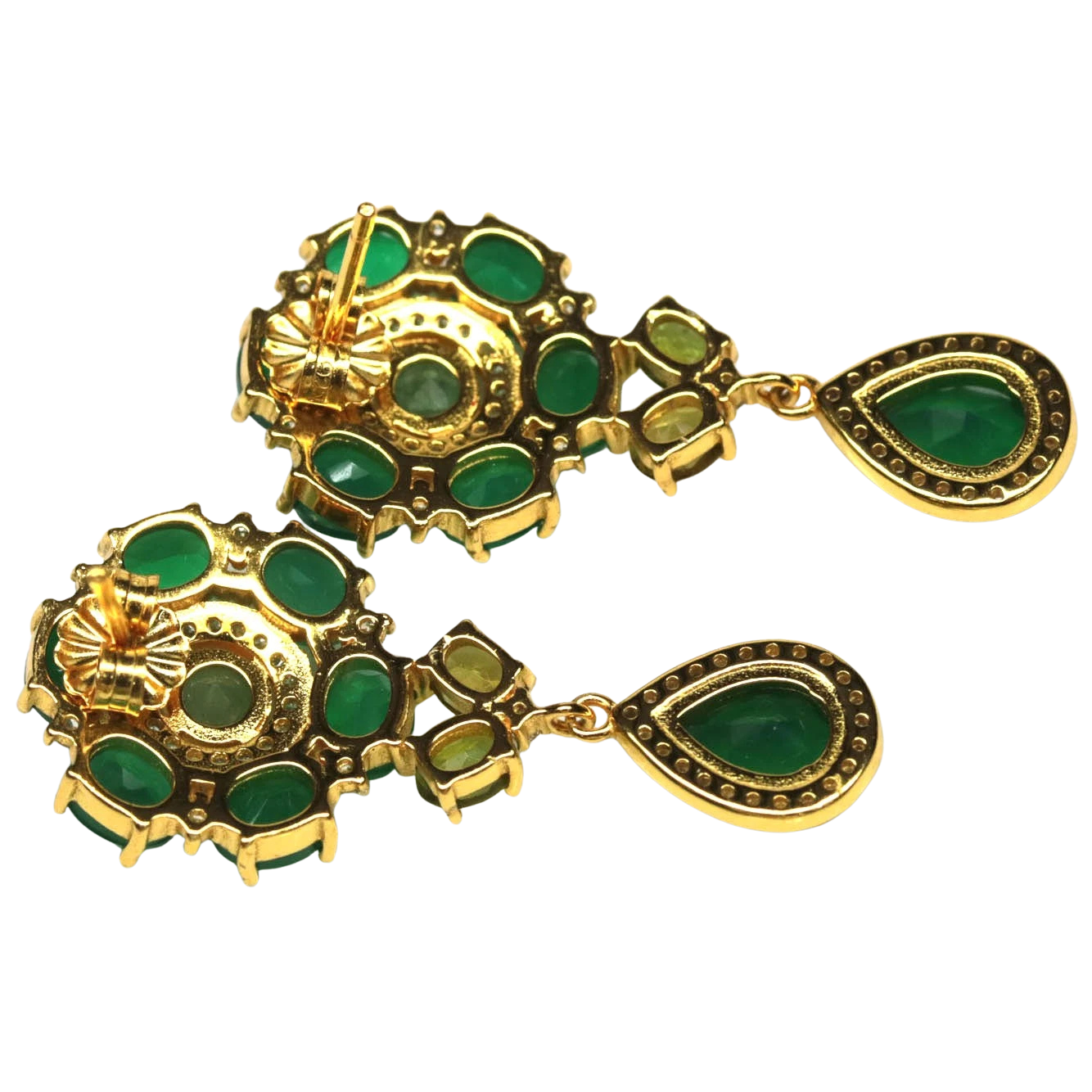 Cercei argint onix verde [2]