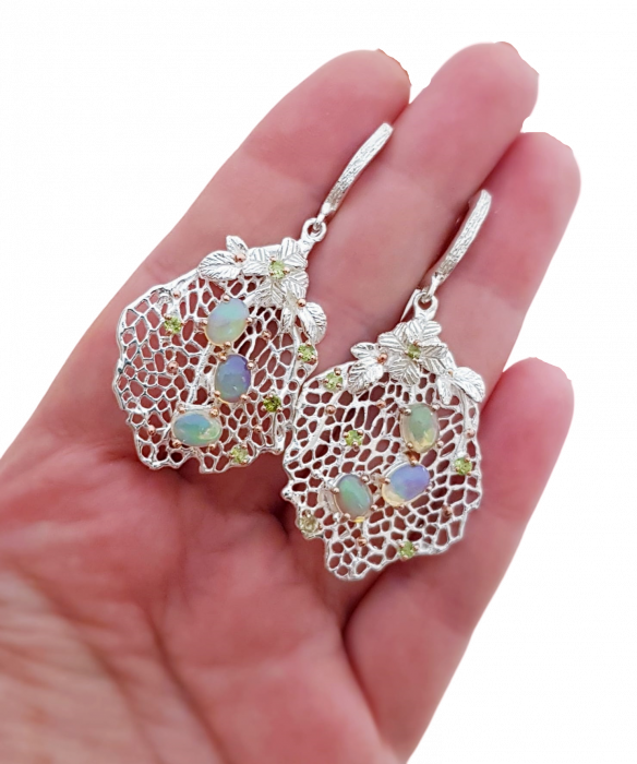 Cercei argint opal [3]